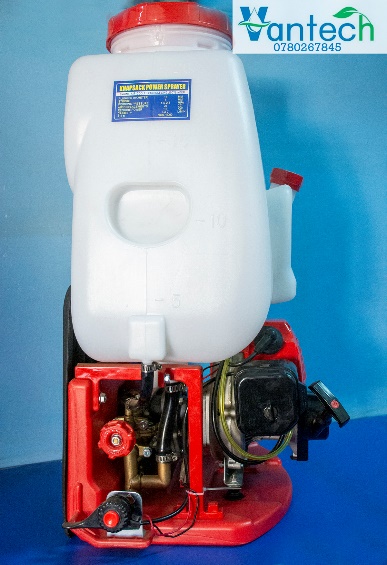 Knapsack motorized sprayer